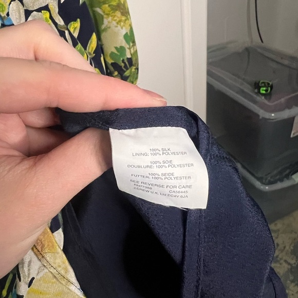 J. Crew 100% Silk Floral Flounce Hem Dress - Picture 10 of 16